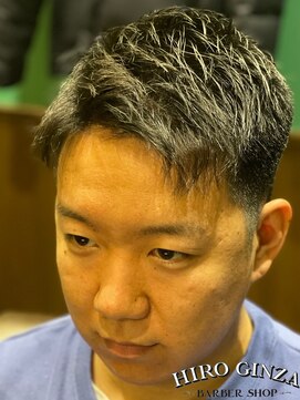 ヒロギンザバーバーショップ 丸の内店(HIRO GINZA BARBER SHOP) 刈り上げショートスタイル