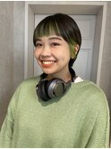 【cres小山】前髪インナーライトグリーン