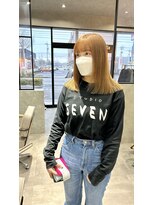 ムード タテマチ(mood tatemachi)&nbsp;切りっぱなしミディアム×ラテミルクティー