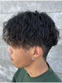 メンズマッシュパーマツイストスパイラルパーマ波巻きパーマ
