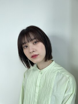 エクリボンヌ(equri bonne) 外はねボブ×水素カラー