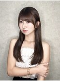 イメチェン/フルバング/似合わせカット/レッドブラウン/郡山