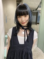 ロジ(loji)&nbsp;レイヤーカット×ポイントブルー