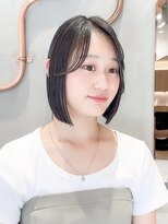 ロンド ブランシュ 錦糸町北口(Lond blanche)&nbsp;前髪アンブレラカラーこなれミディイメチェンウェーブパーマ