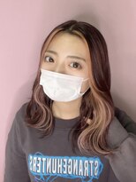 ヘアーショップ オズ(hair shop oz)&nbsp;フェイスフレーミングカラー☆ピンク
