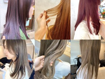 サンルーム(SUN room)の写真/色落ちまで楽しめるオシャレなカラーは渋谷で経験を積んだスタッフにお任せ★ブリーチなしWカラーが人気◎