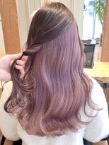 ラグーン(LAGOON)&nbsp;ホワイトピンクベージュ/ケアブリーチ/インナーカラー/ピンク