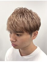 エムタニグチイプセ(M.TANIGUCHI ipse)&nbsp;メンズマッシュショート×ミルクティーカラー