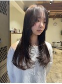 ハイライト バレイヤージュ ショート レイヤー 髪質改善