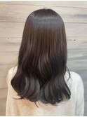 30代40代髪質改善ココアブラウン艶感ストレート透明感赤み消し