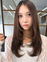 スタートウキョウ 渋谷(STAR TOKYO)&nbsp;美人見え◎20代レイヤーカット×シースルーバング秋冬カラー