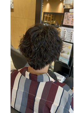 オーガニック ライフ 若葉 鶴ヶ島(organic+life) 秋カラー◎メンズパーマ縦巻きで韓国風センターパート