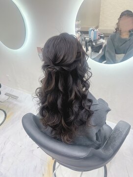 クラン 北新地店(Clan) ふわふわハーフアップ/北新地ヘアセット