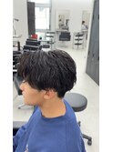 校則OKメンズパーマ 清潔感シャドウパーマ
