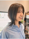 ナチュラルなウルフヘア