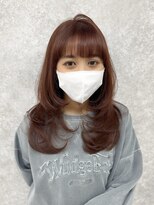 ミニム ヘアー(minim hair)&nbsp;【minim×しゅんと】レイヤー×ピンクブラウン