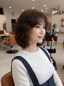 パーリオ けいさつ前店(PALIO) 【NAOKI】が作る姫路 大人女性の上品艶感白髪ぼかし透明感カラー