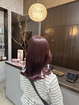 アールトゥーヘアー(art To Hair)&nbsp;ボルドーカラー/レッドピンク/ロングヘア
