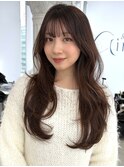 セミロングヘア*レイヤーカット*顏周り*髪質改善