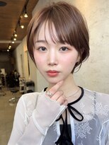 ダム(DaM)&nbsp;ナチュラルボブ前髪ありイメチェン20代30代40代ショートボブ