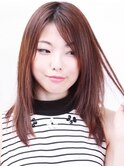 ツヤがきらめく★ブラウンストレート[橋本駅]