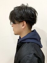 ゴエム(goem)&nbsp;黒髪ツーブロックウェーブパーマ