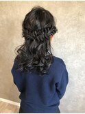 フュッシュボーンのキッズハーフアップ☆