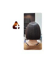 ルーミールーム(RoomieRoom)&nbsp;夏カラーアッシュブラック/ぷっつりカット/髪質改善20代30代髪型