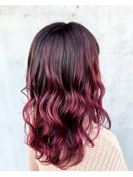 ナゴンスタイル(NAGON STYLE) ベリーピンク×バレイヤージュ