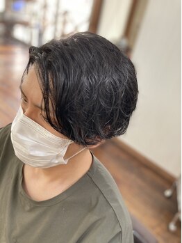 803 ヘアールーム(803 Hair Room)の写真/扱いやすく、毎朝のセットも簡単なスタイルにパーマがおすすめ！ON/OFFどちらもキマる好印象ヘアに◎