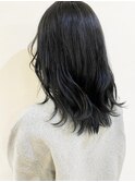 【morio成増/玉井】ブルーブラック　インナーカラー