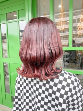 ネバーランド(NEVERLAND) ブリーチなし（履歴も）ワンカラーでワインレッド♪