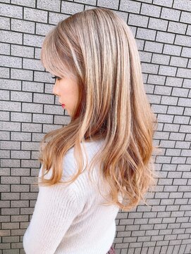 リア(Lia by KENJE) Lia&汐見悠佑 ハイトーン♪ブロンドカラー☆