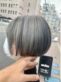 20代30代40代ハイライト外国人風カラープラチナアッシュ