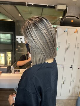 ラフ(LAFF) #黒髪#ボブルフ#ネビージュ#小顔#ワンレン