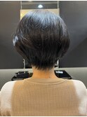 大人ショート×黒髪
