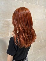 アニュー ヘア アンド ケア(a New hair&care)&nbsp;0代30代髪質改善カラーブラッドオレンジ毛先パーマ透け感