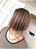 グレージュカラー/シルキーベージュ/艶髪ボブ[千葉/千葉中央]