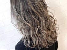 伸びても気になりにくい【バレイヤレージュ,ハイライト】立体感や動きを出します［ブリーチ/ダブルカラー］