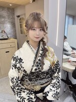 リリー(Lilley)&nbsp;(lilley内堀)韓国ヘア×成人式ヘア×編み下ろしアレンジ