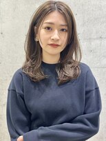 ガーデン オオタカノモリ(garden otakanomori)&nbsp;ふんわりミディアム×小顔前髪レイヤーカット×ツヤ髪スタイルi