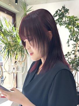 ヲタク(wotaku.) ワインレッド/ボルドー/ケアブリーチ/ダブルカラー/暖色カラー/