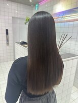 ロンドルーチェ 心斎橋(Lond luce)&nbsp;ダークアッシュ/ミディアムレイヤーカット［髪質改善/縮毛矯正］