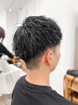 セイドット フクオカ(Say.FUKUOKA) 【メンズ★大名】アップバング×ツーブロック×束間ショート