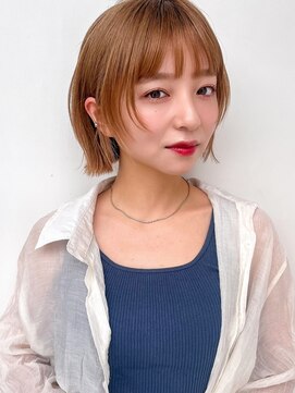 ラフ フロム ガーデン(Laf from GARDEN) 姫カット/ボブレイヤー/シアーカラー/ショートヘア/韓国風