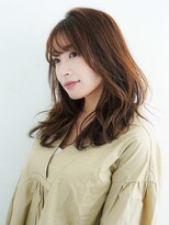 ニーフ 恵比寿(neaf)&nbsp;デザインカラー/レイヤーカット/ウェットヘア/オリーブベージュ