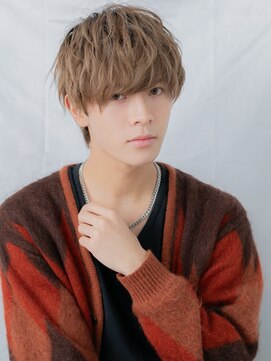 グルーミングサロン バーバー キャッスル 北浦和西口(Grooming salon Barber Castle) 10代20代ハイトーンカラーカジュアルマッシュパーマc北浦和