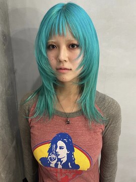 ペレ 梅田(PELE) 前髪/アンブレラカラー/こなれミディ/イメチェン/ウェーブパーマ