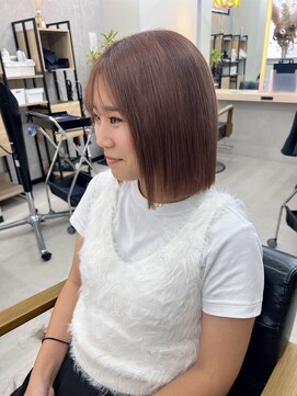 アリープパロット(ALEAP parrot) 切りっぱなしボブ/モカブラウン