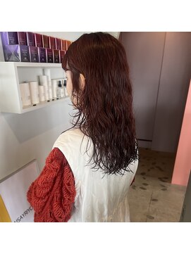 アルヴァ(ALVA) 暖色カラー×ニュアンスパーマ【那覇 新都心 ALVA】